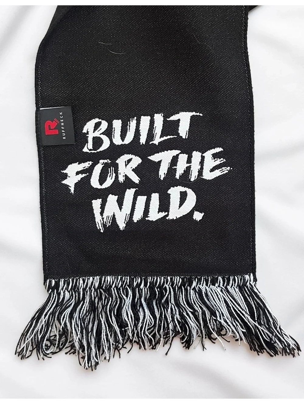 YETI Ruffneck Scarf Built for the Wild NWT Employee Exclusive Black Fringe